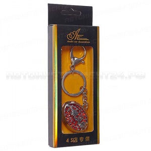 Брелок A-010-24 CHROME (иероглифы) со стразами /1