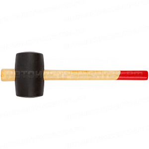 Киянка резиновая, деревянная ручка 70 мм