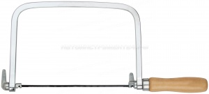 Ножовка по металлу и дереву 175 мм с глубокой рамкой + 5 запасных полотен