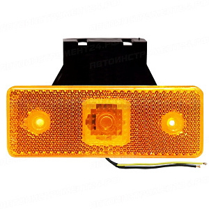 Фонарь габаритный LED с кронштейном желтый (90.3731-00-1, 112222)