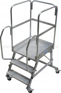 Лестница с площадкой 3 ступ. Krause CORDA, 820013