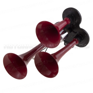 Сигнал трехрожковый 24 Вольта L=290мм красный