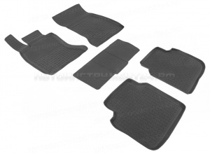 Коврики BMW 7 V (F01/F02/F04) 2008-2015г резиновый с выс. борт. (Seintex) 86638