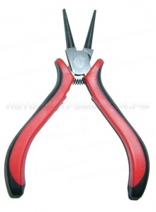 Мини круглогубцы 120мм черно-красные