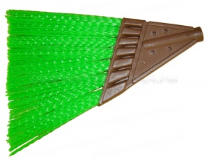 Метла садовая, нейлон., плоская 350мм, КОРИЧН. MHL 27034