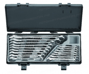 Набор ключей комбинированных 16пр. 6-24мм в кейсе 5161