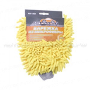 Варежка микрофибровая "ШИНШИЛЛА" AB-1401 25*20см универсальная АВТОСТОП /1/60