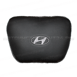 Подушка на подголовник "Lux Way" Hyundai (Черный) экокожа