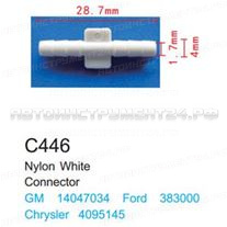 Клипса для крепления внутренней обшивки а/м Крайслер пластиковая (100шт/уп.) Forsage клипса F-C446(Chrysler)