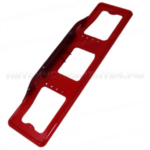 Рамка для номерного знака AB-009 RED с подсветкой и стоп-сигналом /1/15