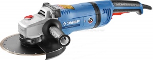Углошлифовальная машина (болгарка), ЗУБР Профессионал УШМ-П230-2600 ПВСТ, конст. электрон, плавн. пуск, система Анти-Клин, 230мм, 6000об/мин, 2600Вт