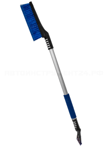 Щетка-скребок X23 с мягкой ручкой и распушенной щетиной (91,5 см)