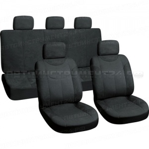 Чехлы на сиденье AB-28610 BLACK ортопедические, жаккард, AIRBAG (9шт) АВТОСТОП /1/10 NEW
