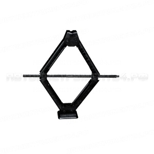 Домкрат ромбический 2 тонны 100-380мм с резинкой