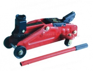 Подкатной домкрат 2т, Н=135-300мм, с ручкой для переноски, в кейсе TA820014S