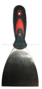 Шпатель 120мм красно-черный 25736