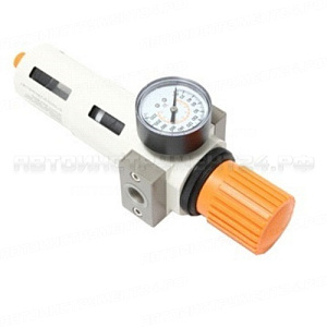 Фильтр-регулятор RF-702501 с индикатором давления для пневмосистемы "Profi" 1"(пропускная способность:8700 л/мин,16bar, температура воздуха: 0° до 60°
