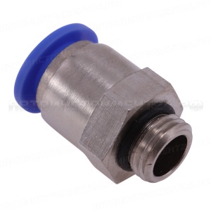 Соединитель тормозных трубок ПВХ, фитинг металлический наружная резьба PC-G М12х1,25 D=10 мм