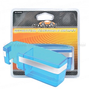 Держатель телефона AB-38459 SILVER с держателем пачки сигарет АВТОСТОП /1/30 (ст.артикул GT-38459S)