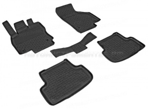 Коврики Audi A3 III 2012 (8V) резиновый с выс. борт. (Seintex) 85224