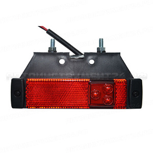 Фонарь габаритный LED с кронштейном (24V, красный) (720307/551444)