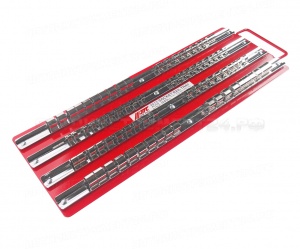Держатель головок реечный (1/4"х20шт., 3/8х30шт., 1/2"х30шт.) 440х150мм JTC