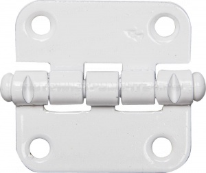 Петля накладная стальная "ПН-40", цвет белый, универсальная, 40мм
