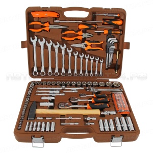 Набор инструмента универсальный 1/4", 3/8" и 1/2"DR, 131 предмет