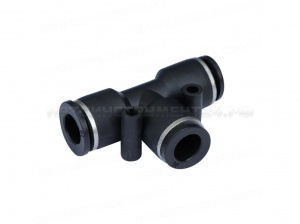 Фитинг тройник трубки ПВХ 4 мм PUT4* (уп.10 шт.)