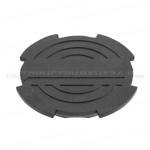 Опора резиновая с отбортовкой для подкатных домкратов, Ø-116 мм, Н-18 мм