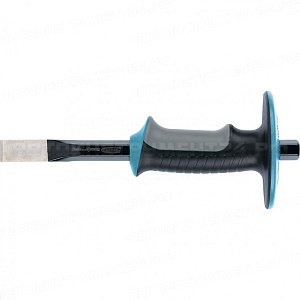 Зубило-скарпель, 254 х 19 мм, трехкомпонентная эргономичная рукоятка, защитный протектор, антикоррозионное покрытие. GROSS
