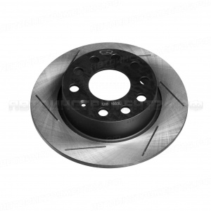 Диск тормозной высокоуглеродистый с технической выточкой и окраской задний для автомобилей VW Golf (07-) d=253 5*11 TRIALLI, CRB 1033