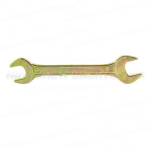 Ключ рожковый, 17 х 19 мм, желтый цинк. СИБРТЕХ