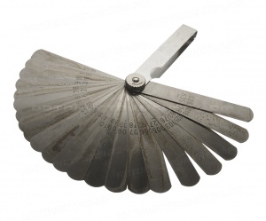 Набор щупов 0.04-0.63мм (0.0015"-0.025") прямых для установки зазора 26шт. JTC