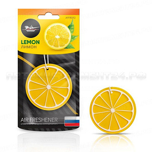 Ароматизатор подвесной пластик "Сочный фрукт" лимон AIRLINE, AFFR092