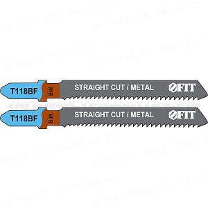Полотно по металлу, Bimetal, фрезерованные, волнистые зубья, 76/51/2 мм (T118BF)