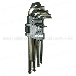 Ключи шестигранные 1,5-10 мм 9шт. короткие 44720
