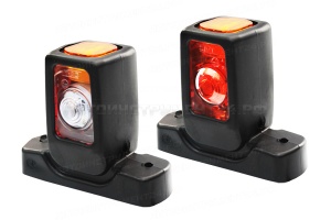 Фонарь габаритный LED 12-24V (4-светодиода, 3-цвета, L=85мм)