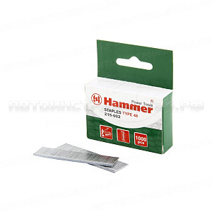 34944 Гвозди для степлера Hammer Flex 215-002 16мм, сечение 1.25мм, T-образные (тип 48), 1000шт. Hammer 215-002