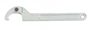 Ключ раздвижной, С-образный с фиксатором и крюком под пазовую гайку D=13-35 мм 823035