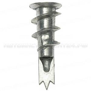 Дюбель металлический со сверлом, для гипсокартона, 4-301285, 33 мм, 46 шт, ЗУБР