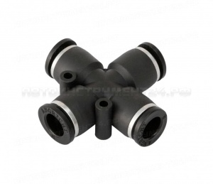 Фитинг Х-образный трубки ПВХ 12мм PUХ12 (уп. 10 шт.)