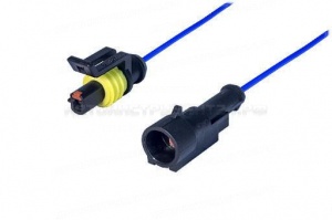 Колодка соединит. 1 конт. 1,5мм герметичная IP66/67 (в сборе с проводом 0,50мм кв.)