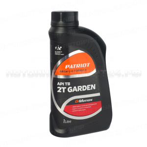 Масло минеральное PATRIOT G-Motion 2Т GARDEN 1л, 850030300