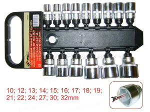 Набор торцевых головок 10-32мм Xi-On 1/2" 15пр. 44485