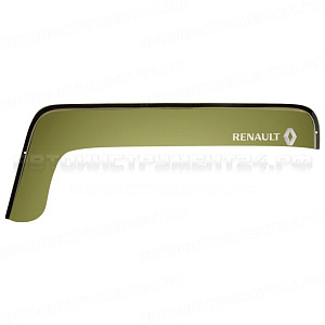 Дефлекторы боковых окон дверей RENAULT Premium короткий зеленый к-т, шт