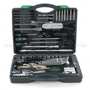 Набор автомобильного инструмента 1/2", 1/4" 148 предметов 6-ти гранных