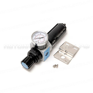 Фильтр-регулятор с индикатором давления для пневмосистем 1/8"(максимальное давление 10bar пропускная способность 200 л/мин температура воздуха 5-60С.5 Forsage F-EW2000-01