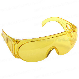 Очки STAYER "STANDARD" защитные с боковой вентиляцией, желтые