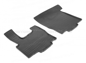 Коврики DAF XF 105 2006 резиновый "Сетка" (Seintex) 85754